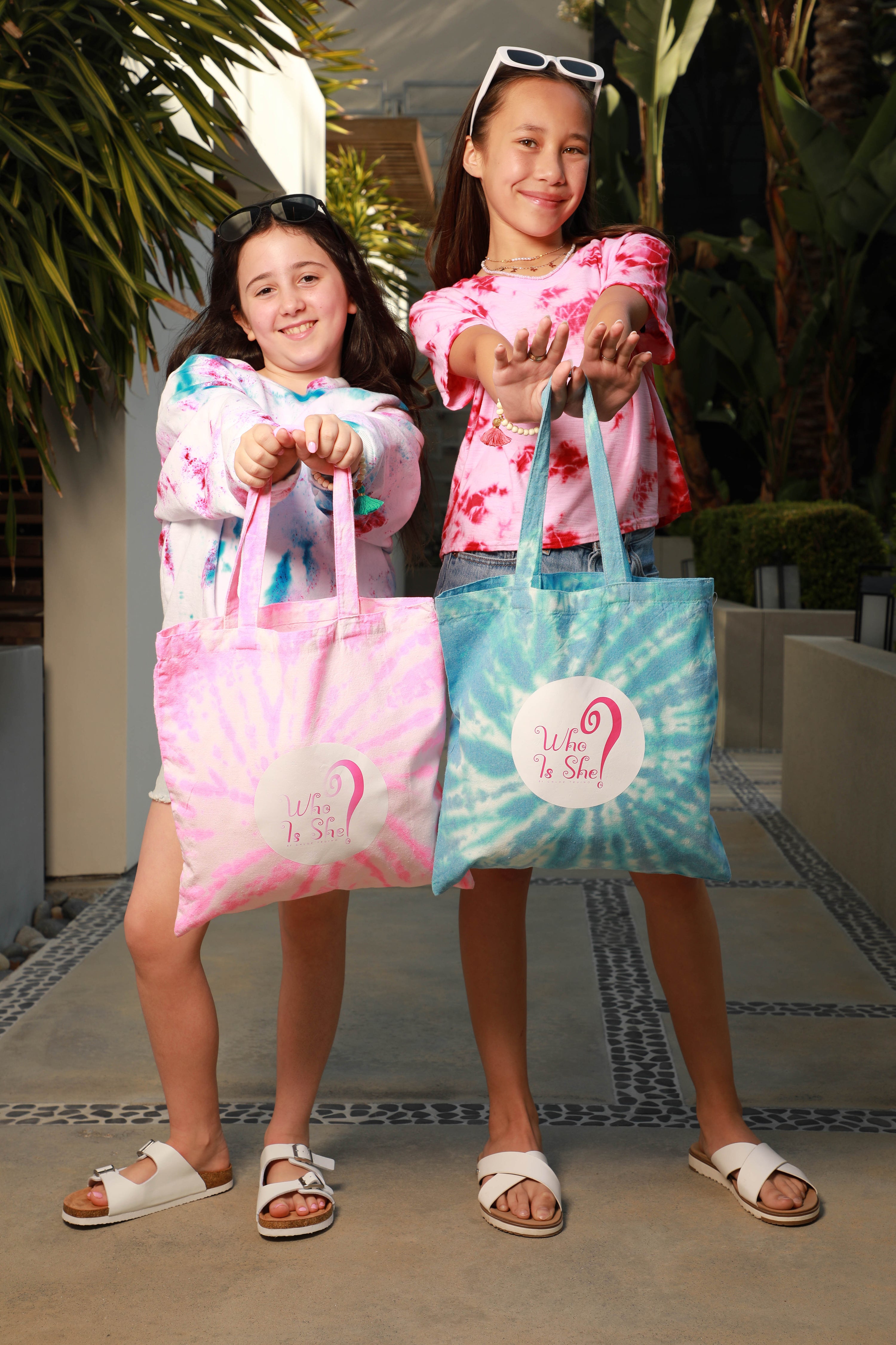 Who Is She Tie Dye Bag